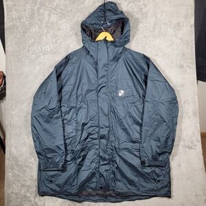 Stearns Rain Jacket Mens 5XL Blue Hooded Full Zip Ripstop Mesh Lined Coat